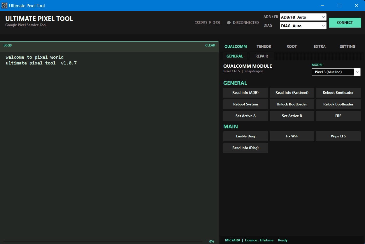 Ultimate Pixel Tool Interface